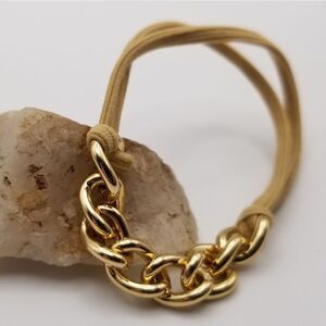 Roman circle chain twist bracelet. B532